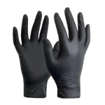 Black Nitrile Powder Free Gloves