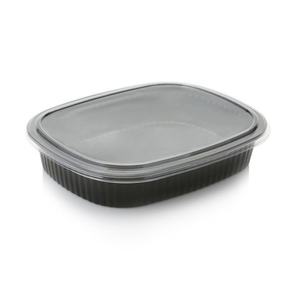 No Division Oval Meal Tray Incl Lids