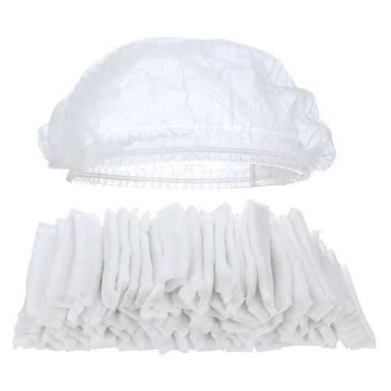 White Disposable Mop Cap