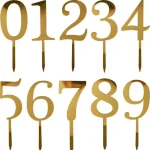 Single Digit Number Cake Toppers
