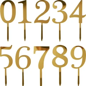Single Digit Number Cake Toppers