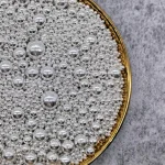 50g Metallic Silver Mixed Size Sugar Pearls