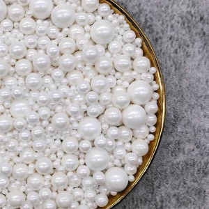 50g Winter Mixed Size Sugar Pearls