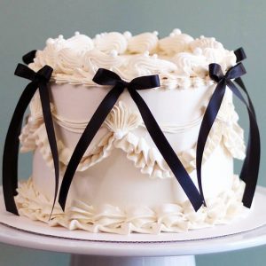 Satin Bow Cake Decoration - 5 pcs