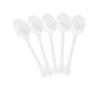 DISPOSABLE WHITE TEA SPOONS