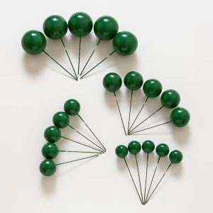 Mint Green Faux Balls Cake Decorations - 20pcs