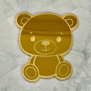 Acrylic Bear Cake Topper