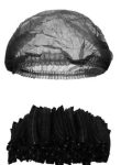 Black Disposable Mop Cap