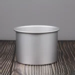 Deep Aluminium Round Baking Tin with fixed bottom