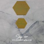 Hexagon Happy Birthday Cake Disk