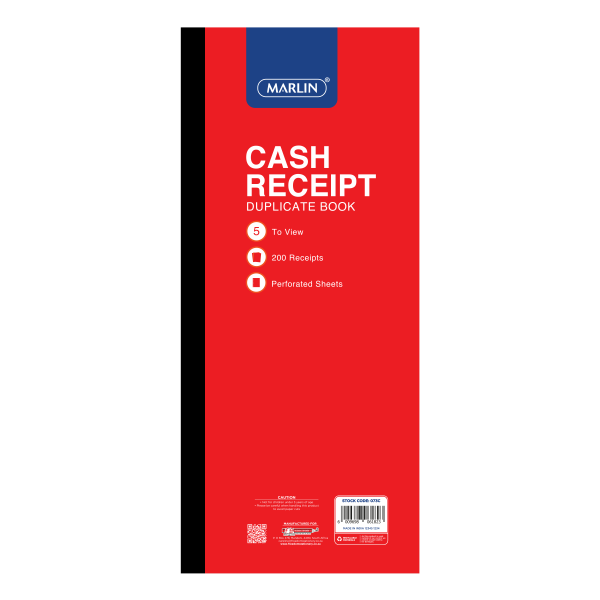 MARLIN CASH RECEIPT DUPLICATE BOOK - 200