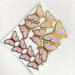 Pink Paper Butterfly Cake Topper