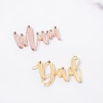 7cm Gold Dad Charm