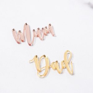7cm Gold Dad Charm