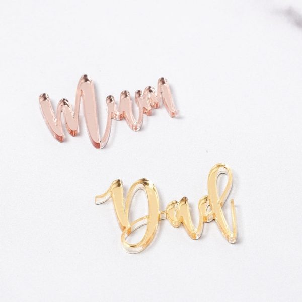 7cm Gold Dad Charm