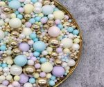 50g Winter Mixed Size Sugar Pearls