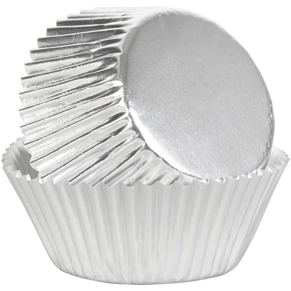 12CM SILVER CUP CAKE LINERS