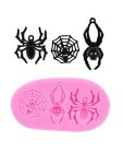 WEB AND SPIDER SILICONE MOLD