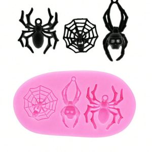 WEB AND SPIDER SILICONE MOLD