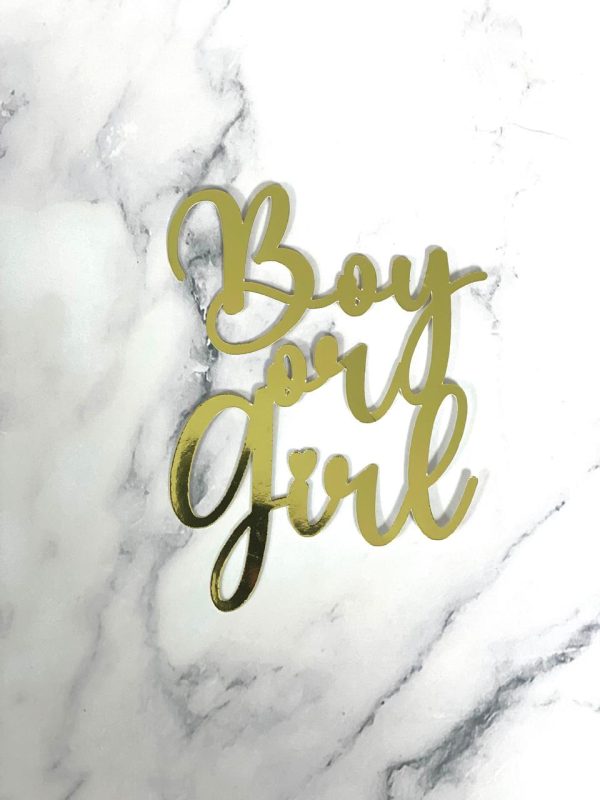 BOY OR GIRL CARD STOCK
