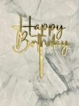 12cm Thick Happy Birthday Cake Topper