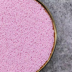 50g Pink Petite Sugar Pearls - 2mm