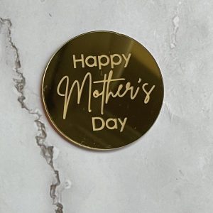 5cm Round Happy Mothers Day Disk - 3pcs