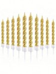 Mini Gold Candles - 6pcs