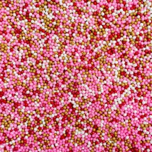 50g Rose Petite Sugar Pearls - 2mm