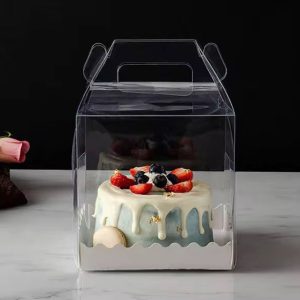 Transparent Portable Cake Box