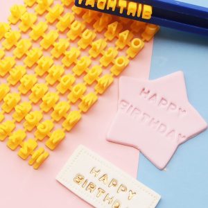NUMBER AND LETTER FONDANT PRESS SET