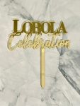 Acrylic Lobola Celebration Cake Topper
