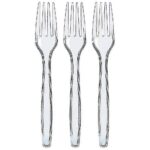 CLEAR DISPOSABLE FORKS - 25