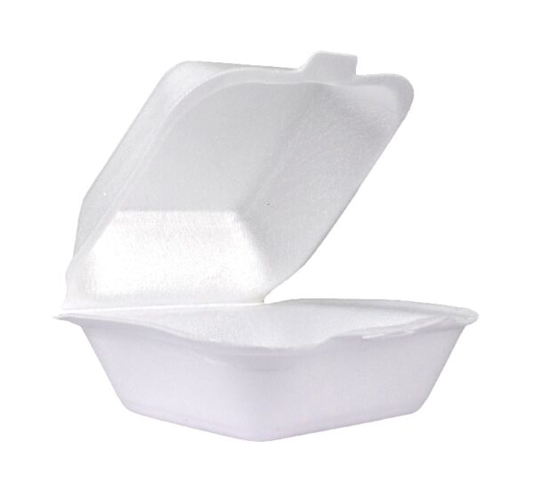 5 Polystyrene Takeaway Containers - 125pcs