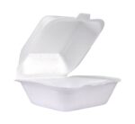 6 Polystyrene Takeaway Containers - 125pcs