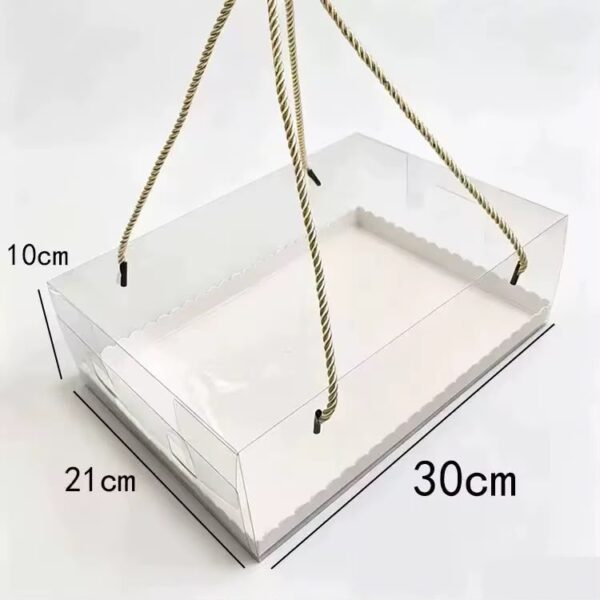Trasparent Sheet Cake Box